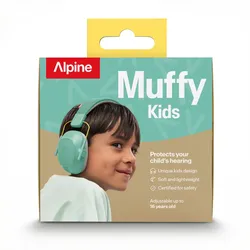 Alpine Muffy Kids - Hearing Protection - CE & ANSI Certified - Adjustable for Ages 3-16 years - Noise Cancelling Headphones 25dB Sound Reduction Ideal