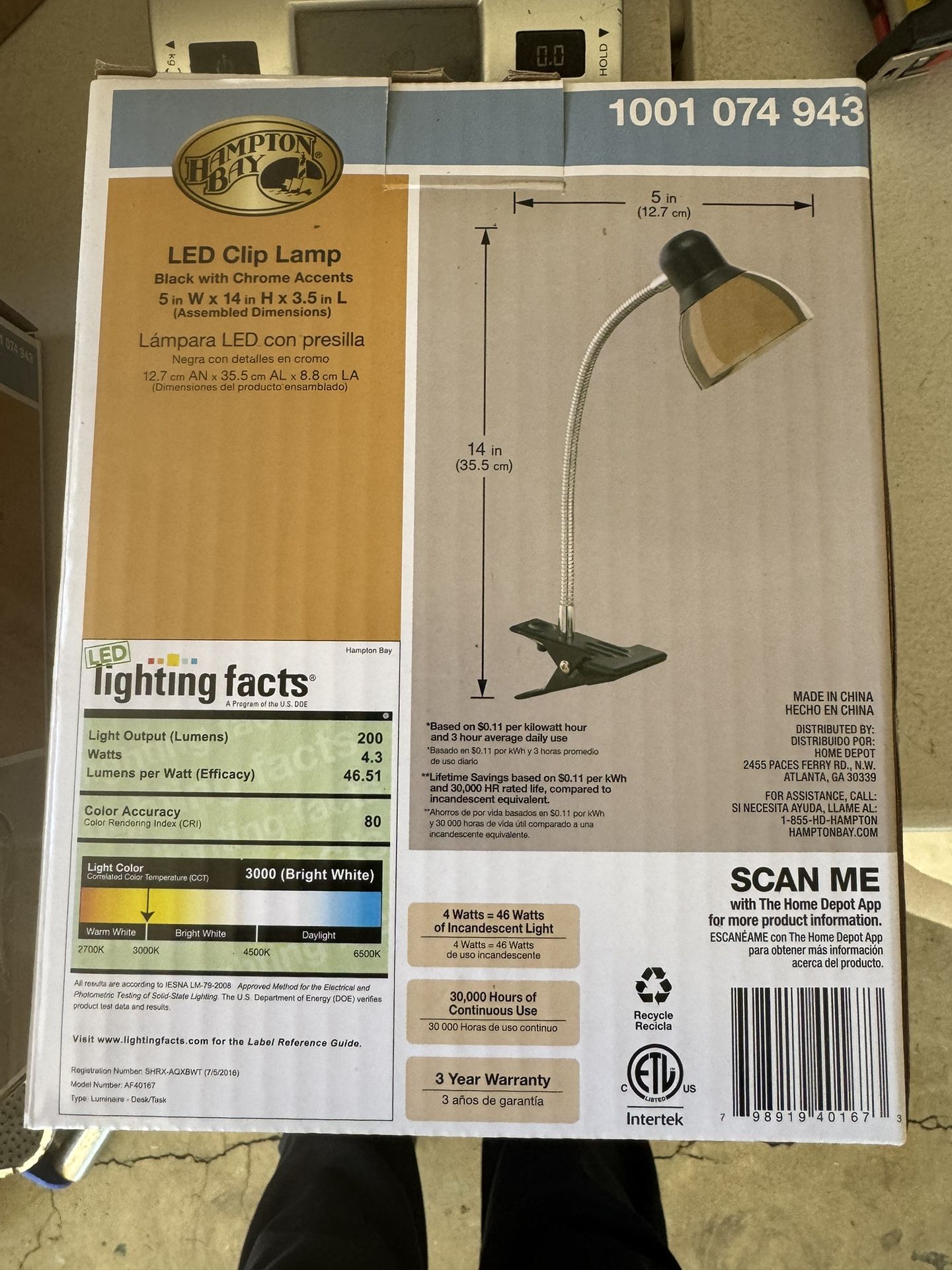 LED desk lamp clip with clip $10 each