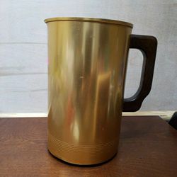 West Bend Aluminum Pitcher With Wooden Handle 