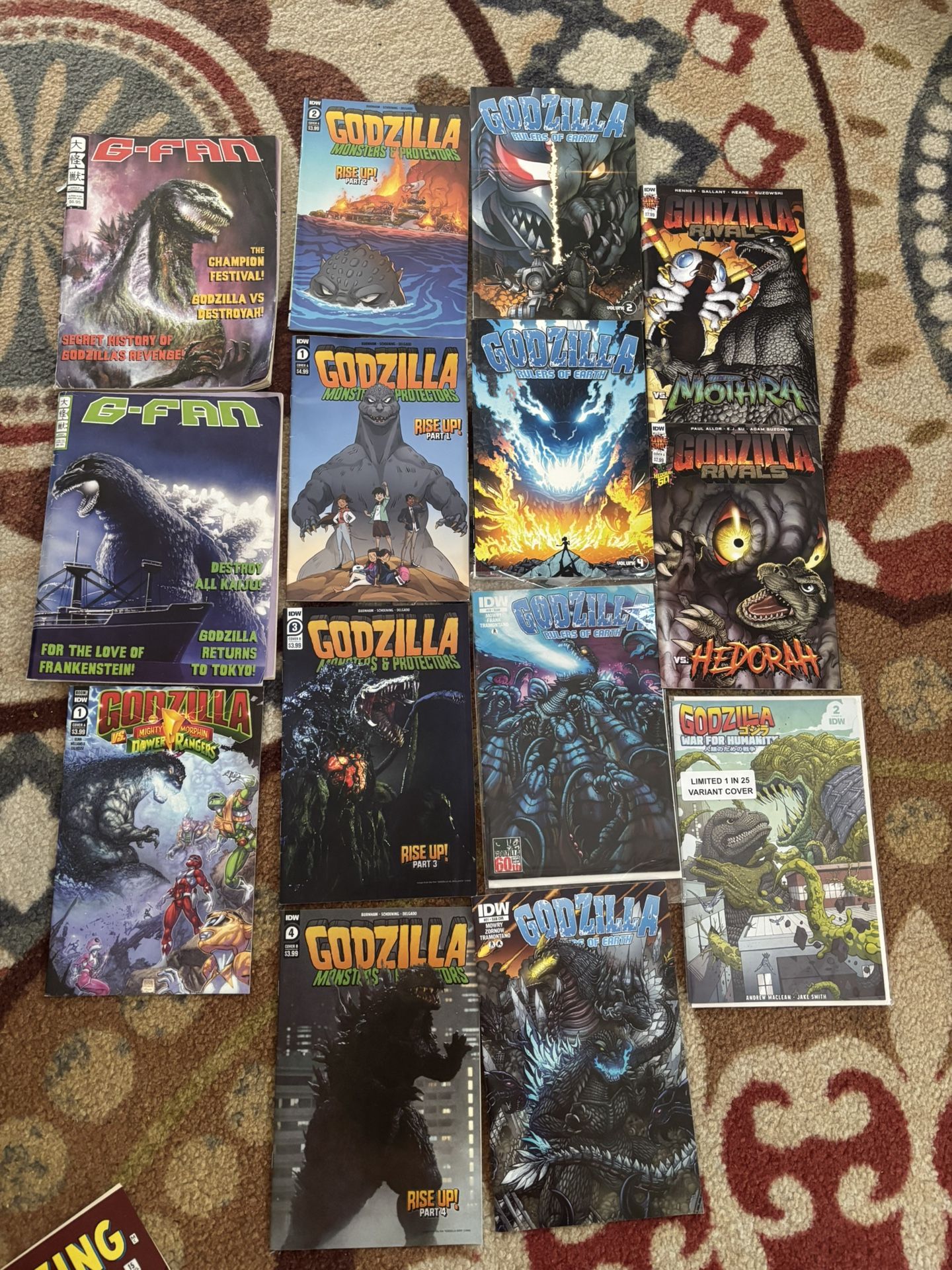 Godzilla magazine lot 