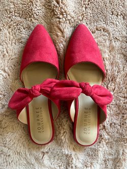 Women’s red mules