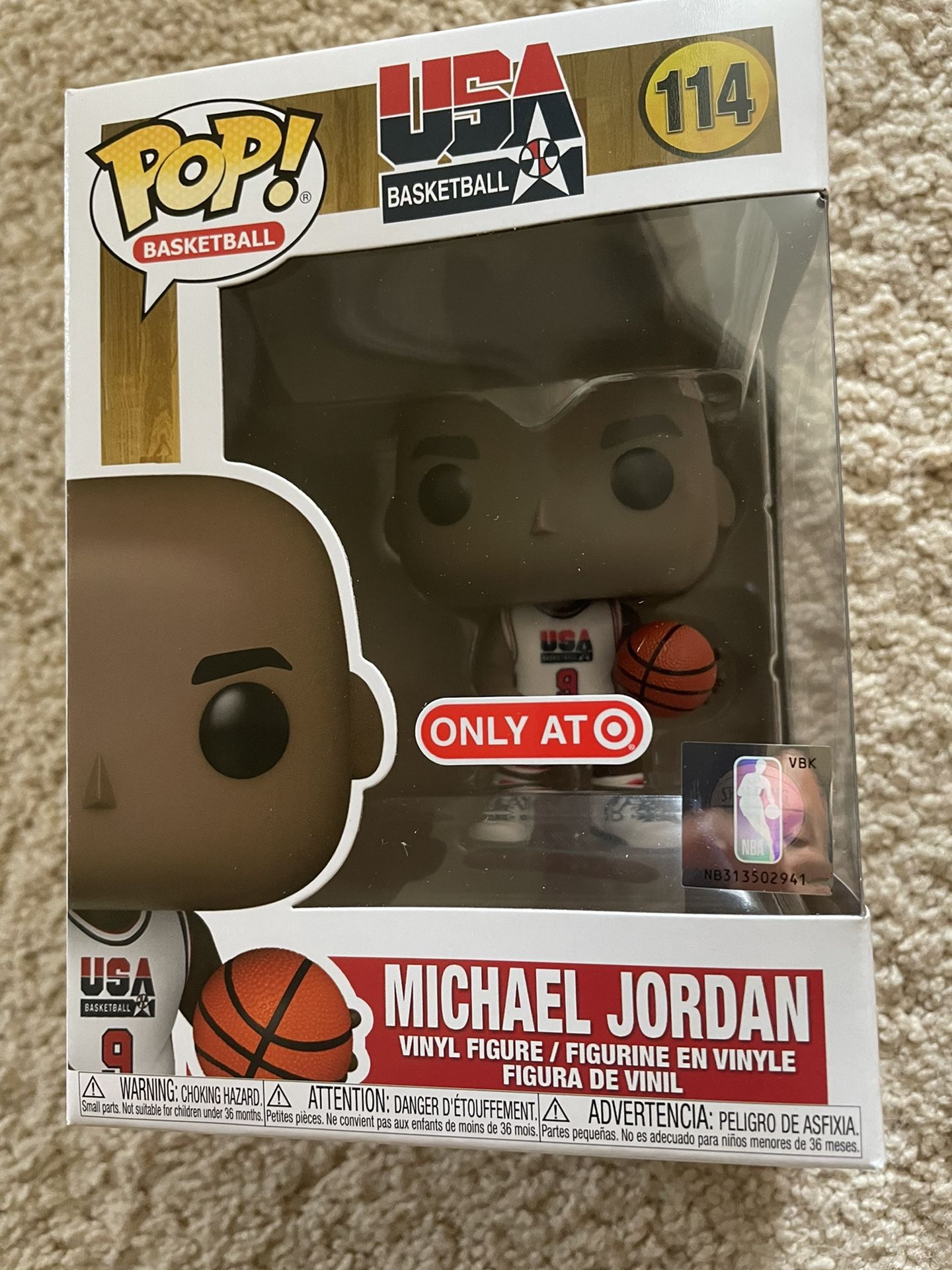 Funko Pop Exclusive Nba USA Olympics Michael Jordan Goat