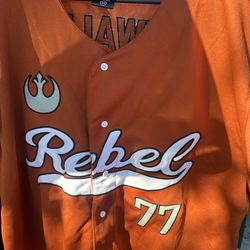 Star Wars Luke skywalker baseball jersey