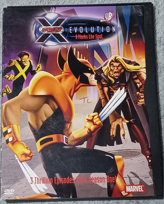 X Men DVD Cartoon Evolution X Mark's The Spot Wolverine Cyclops Sabertooth
