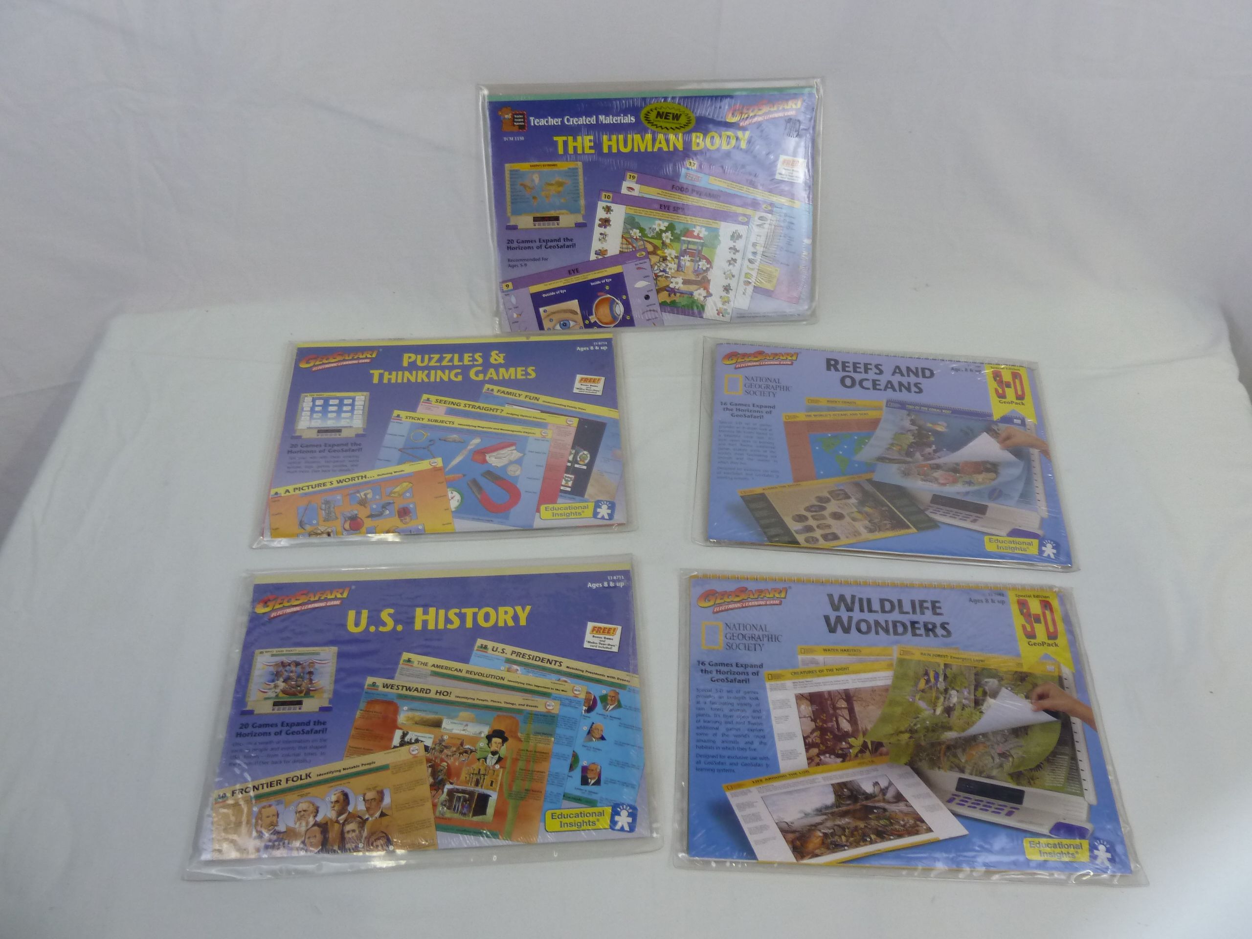 Set of 5 Geosafari Lesson card sets