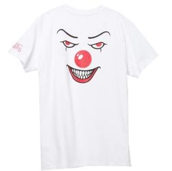 Vans x IT Pennywise Boyfriend T-Shirt Horror Unisex Small White New