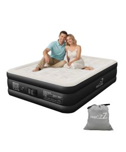 Air Mattress Queen with Built-in Pump, 18" Height, Up to 800 Ibs Black Inflatable Mattress, 3 Mins Quick Inflation, 48Hr LeakProof Test, 10 Year Manuf