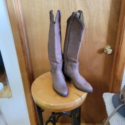 Tall Suede Tony Lama Lady Boots