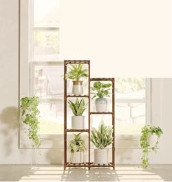 Wood Plant Flower Pot Stand Holder Indoor Outdoor New Condition