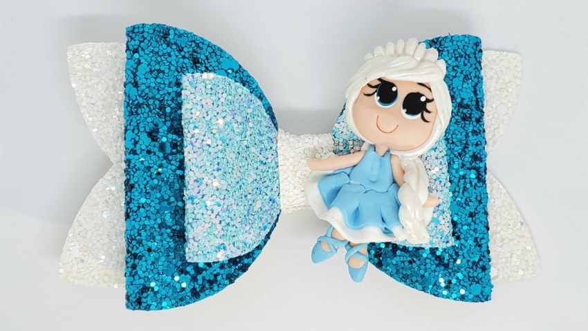 Elsa hair bow