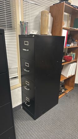 Steel filing cabinet