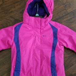 Girls Pink Heavy Jacket 