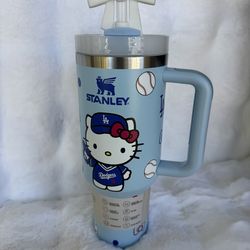 Blue Dodger hello kitty Stanley cup