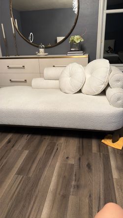 White couch by Michelle Gold