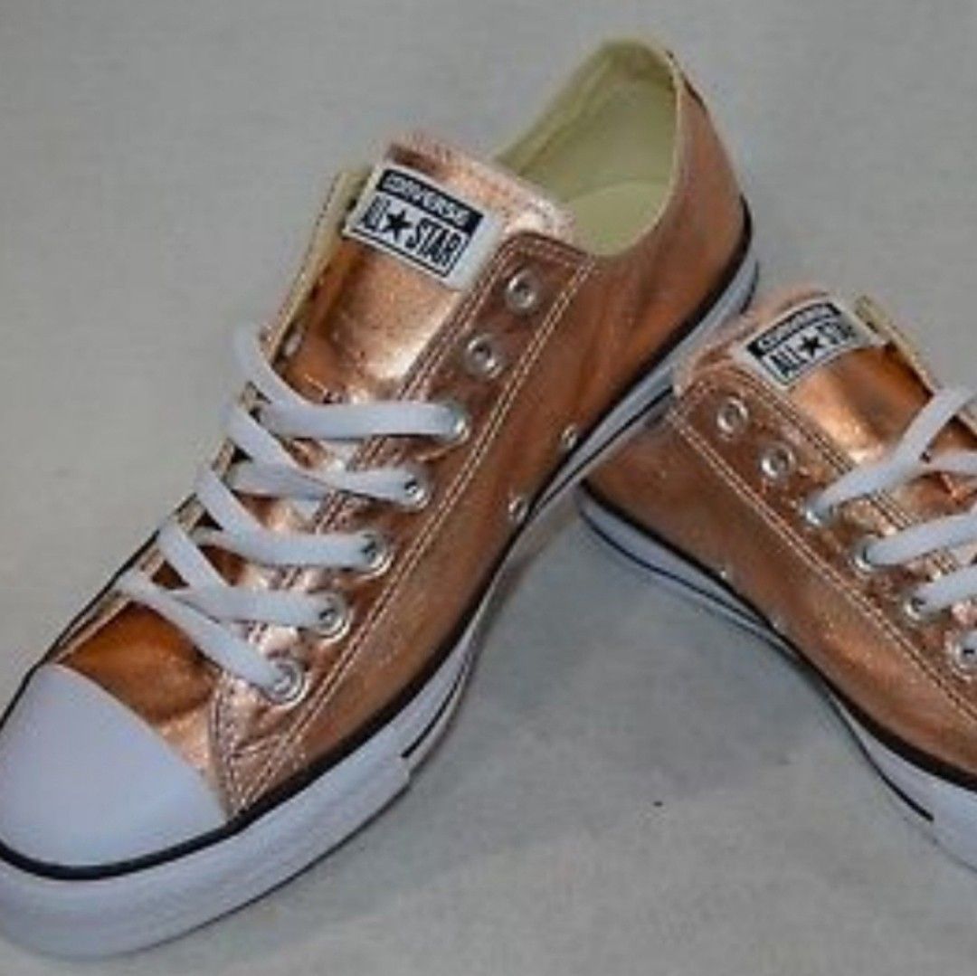 NWT Converse All Stars Metallic Gold Sunset Glow