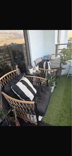 Outdoor chairs and table