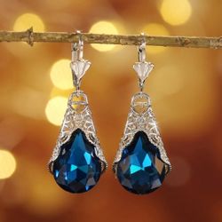 925 Silver Plated Zirconia Earrings 