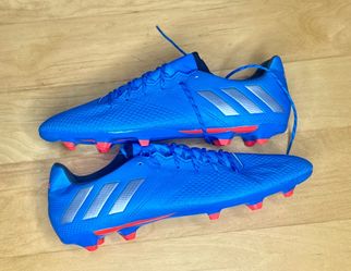 adidas Messi 16.3 FG Soccer Cleats Men 11.5 Blue Silver World Cup Football New