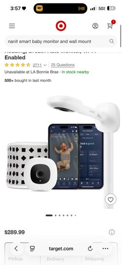 Nanit monitor and wall mount