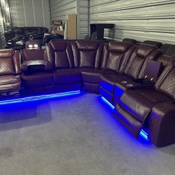 Brand New Power Reclining Sectional Couch