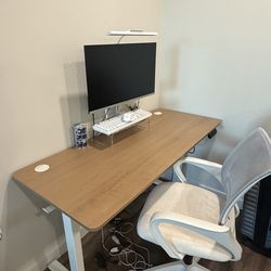 Desk and chair
