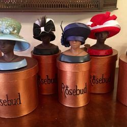 Rare Set of Harriet Rosebud Collection of miniature hats