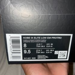 KOBE IX ÉLITE LOW EM PROTO
