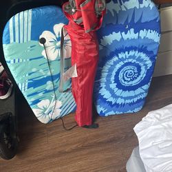 2 Boggie  Boards  & Folding Camping Chair
