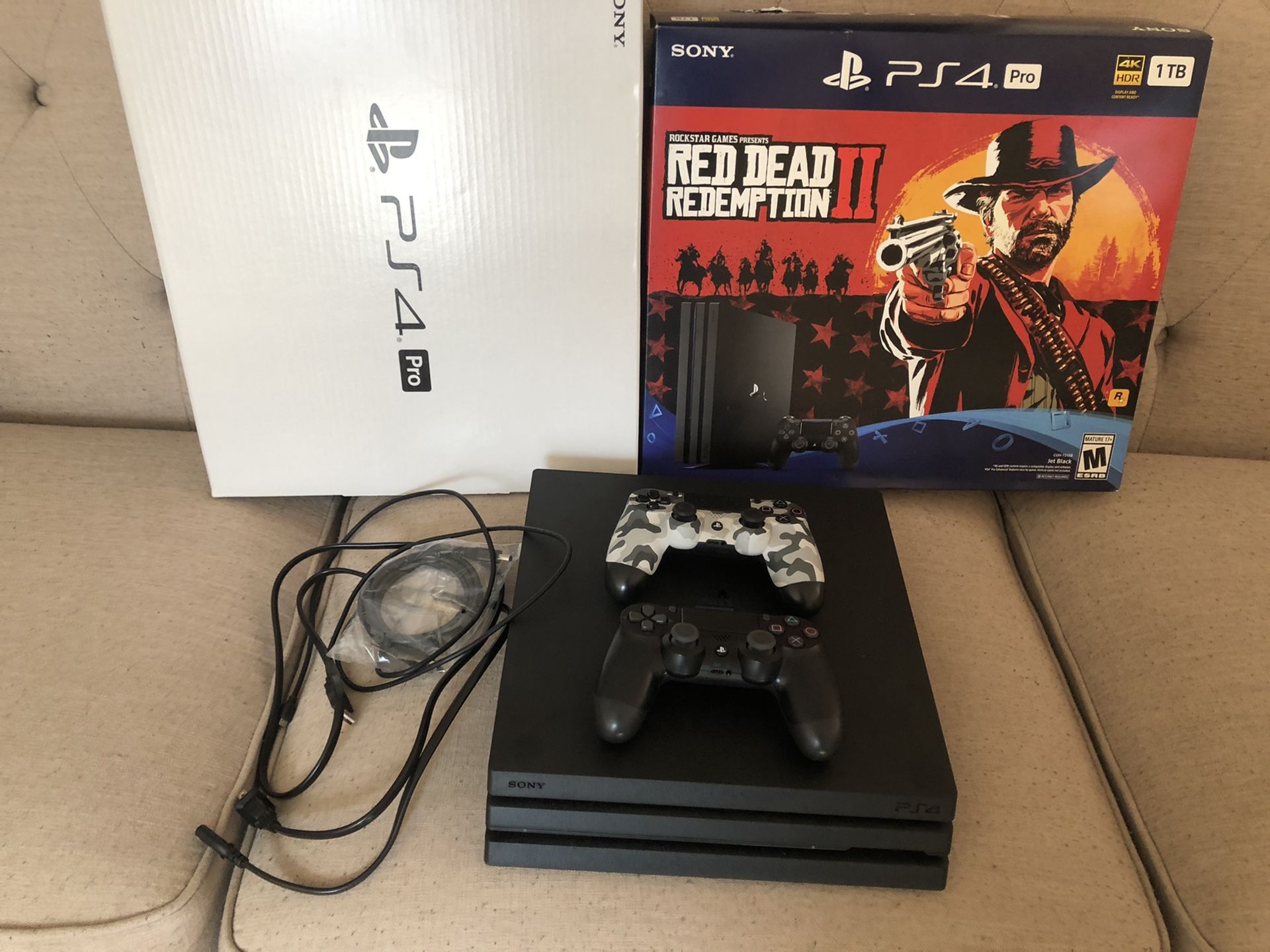 PS4 PRO with Controllers