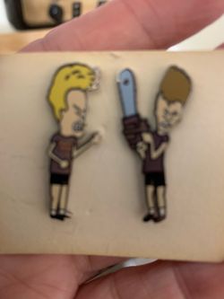 Rare Beavis and Butt-Head Enamel Pin Set