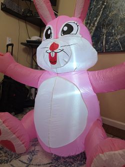 5 foot Halloween blow up rabbit decor