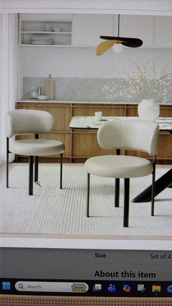 New set of 4 dining chairs