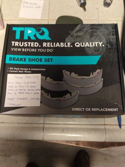 New Brake Pads and Shoe Prius C 2012-2016