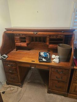 Desk and other items