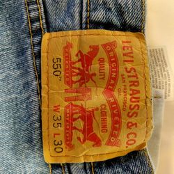 Levi Strauss & Co. Jeans 550 Size 35w 30l Original Riveted 5 Pocket (2 Pair) 