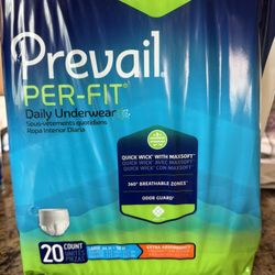 Prevail Daily Underwear With Odor Guard Size  Large (44in-58inch)