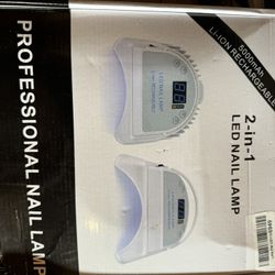 64W Rechargeable Pro Nail Dryer Lamp Polish Machine Manicure Timer Gel LED Light