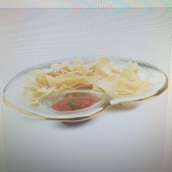 Annie Glass Chip And Dip Dish