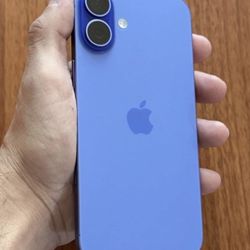 Blue Unlock iPhone 16 128gb