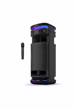 LIKE NEW Sony-ULT Tower 10 Party Speaker with Wireless Microphone-Black