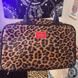 Leopard Print Makeup Bag