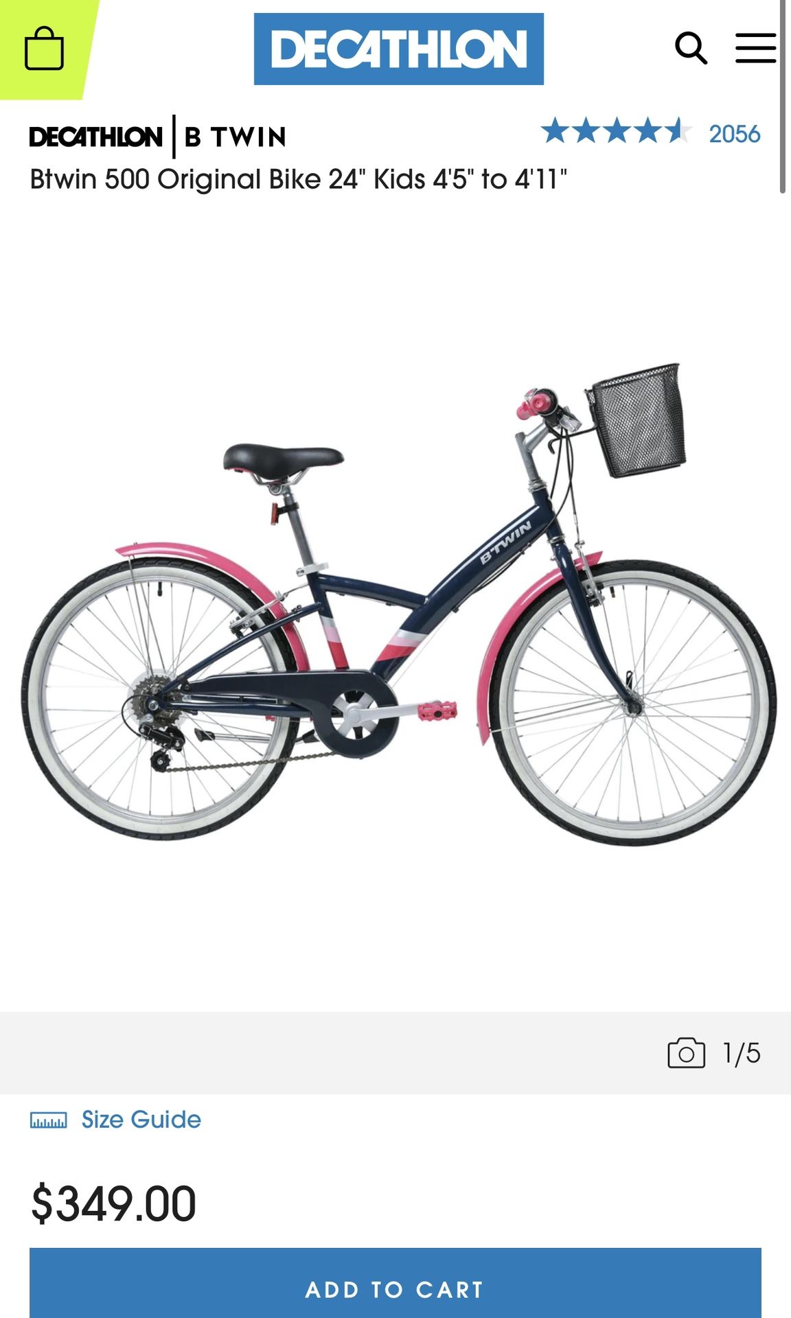 Btwin 500 Original Bike 24” Kids