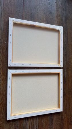 Blank stretched canvases pack of 7