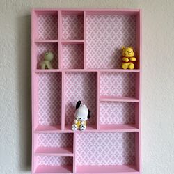Handmade Coquette Style Pink Trinket Shelf