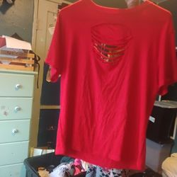 Red Blouse Size Medium