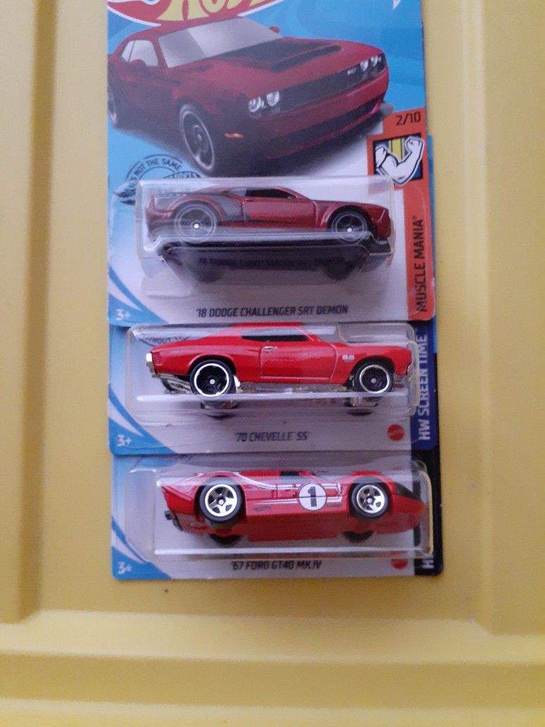 Hot Wheels Mix Lot Of 3. Gt40