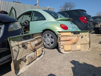 🤯03-10 Volkswagen Beetle Driver/Passenger Door Panels OEM Tan ✅$600