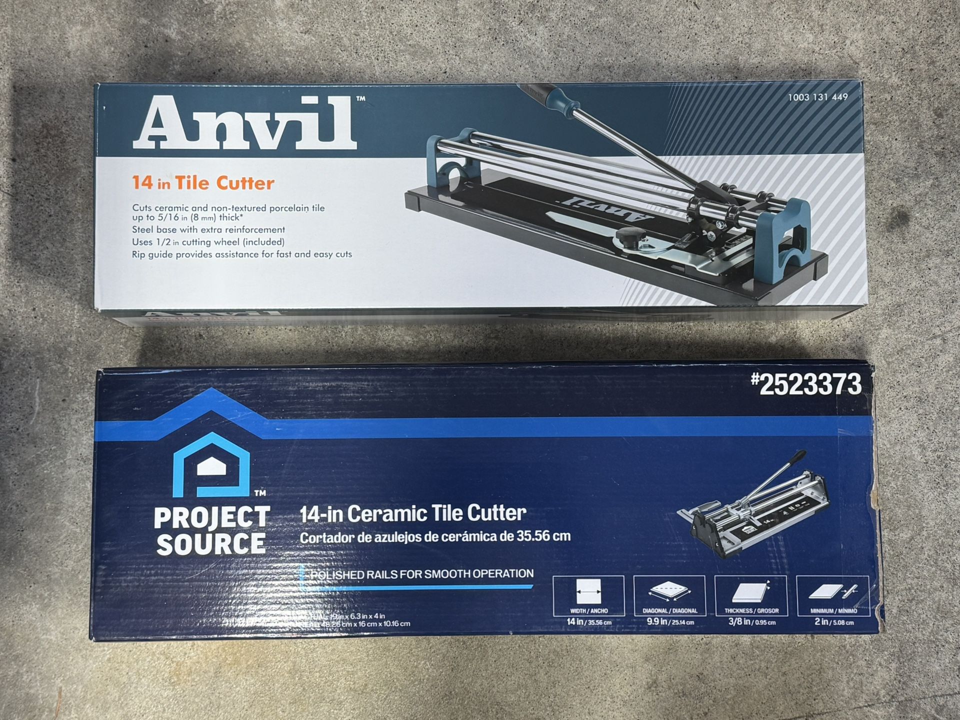 Anvil 14-in. Ceramic Tile Cutters $20