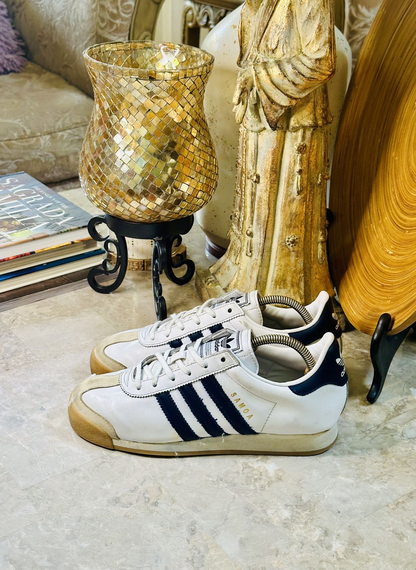 Adidas Originals Samoa White Black Athletic Shoes Sneakers Men’s Size 7