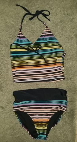 Girls 2 pc bathing suit size 8